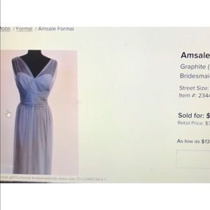 Amsale Designer Evening Gown